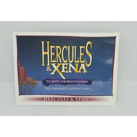 Hercules & Xena The Battle For Mount Olympus Animated Adventures Cards #1 #2 #3 - Picture 4 of 9